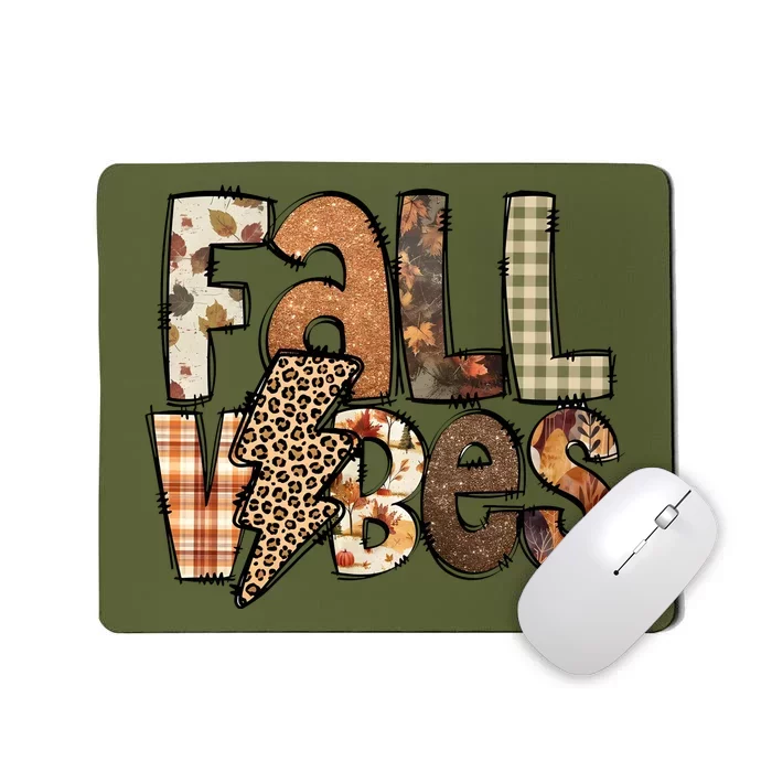 Retro Fall Vibes Autumn Mousepad