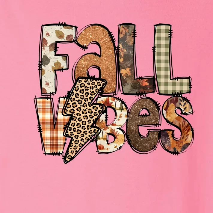 Retro Fall Vibes Autumn Toddler Long Sleeve Shirt