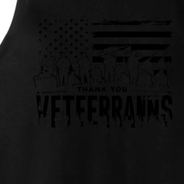 Red Friday Veterans Girls Memorial Day Kids Patriotic Women Ladies Tri-Blend Wicking Tank