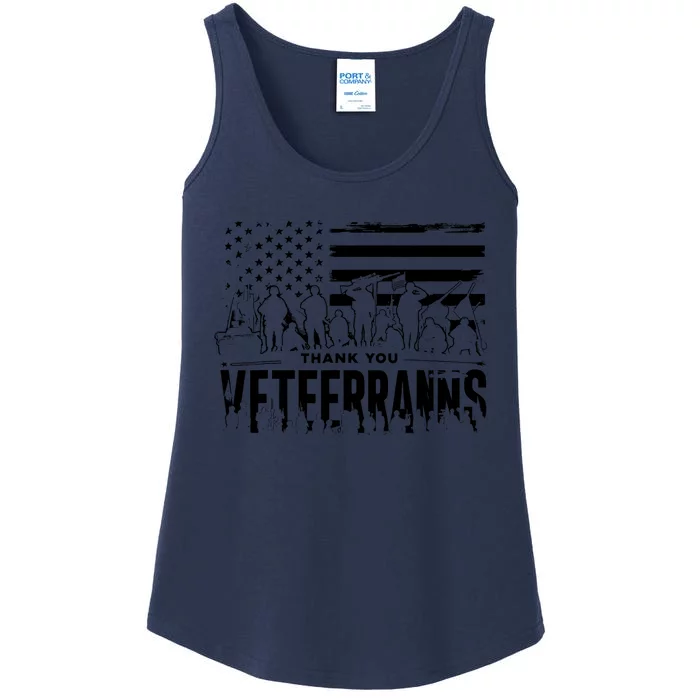 Red Friday Veterans Girls Memorial Day Kids Patriotic Women Ladies Essential Tank