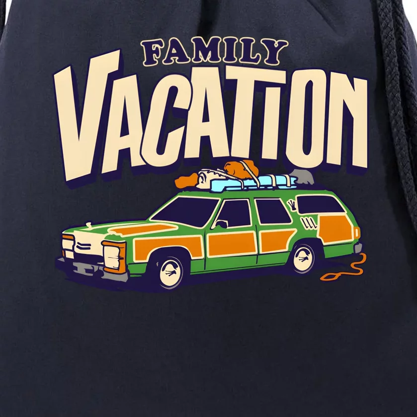 Roadtrip! Family Vacation Griswold Station Wago Drawstring Bag