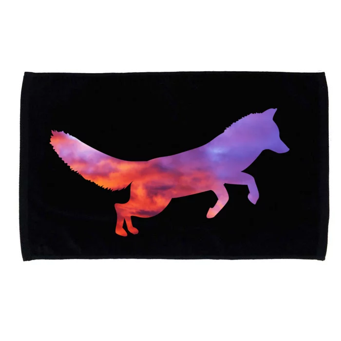 Red Fox With Evening Red Fox Gift Microfiber Hand Towel