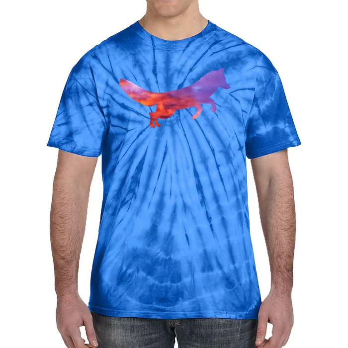 Red Fox With Evening Red Fox Gift Tie-Dye T-Shirt