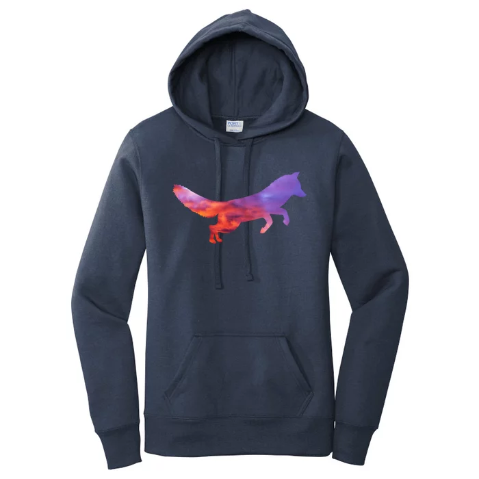 Red Fox With Evening Red Fox Gift Women's Pullover Hoodie