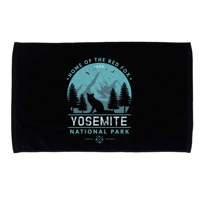 Red Fox Wilderness Gift Yosemite National Park California Microfiber Hand Towel