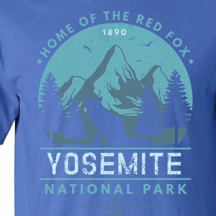 Red Fox Wilderness Gift Yosemite National Park California Tall T-Shirt