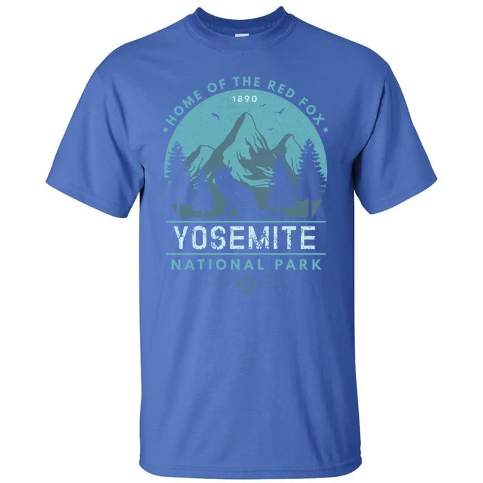 Red Fox Wilderness Gift Yosemite National Park California Tall T-Shirt