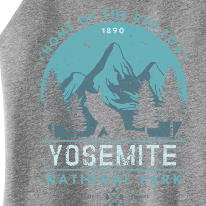 Red Fox Wilderness Gift Yosemite National Park California Women’s Perfect Tri Rocker Tank