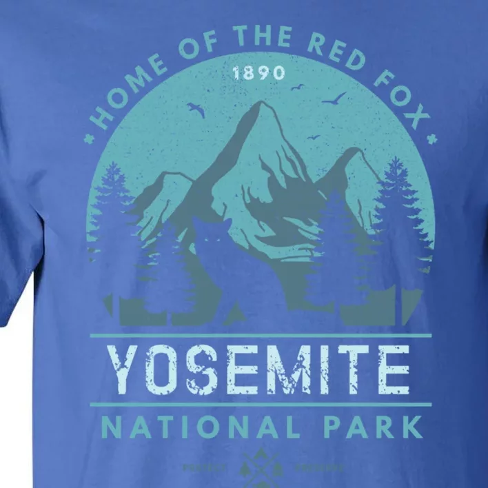 Red Fox Wilderness Gift Yosemite National Park California Tall T-Shirt