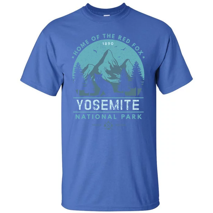 Red Fox Wilderness Gift Yosemite National Park California Tall T-Shirt