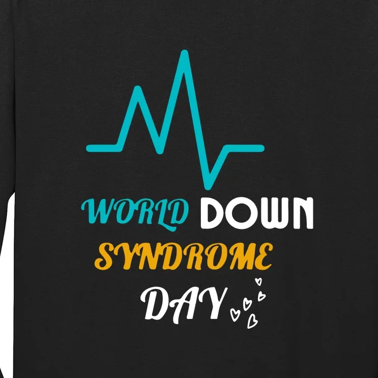 Relaxed Fit World Down Syndrom Day Gift Long Sleeve Shirt