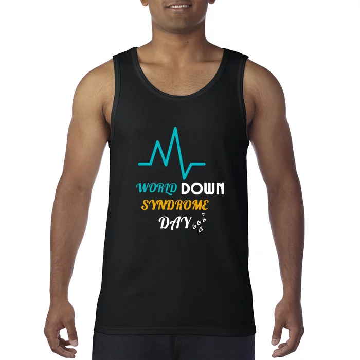 Relaxed Fit World Down Syndrom Day Gift Tank Top