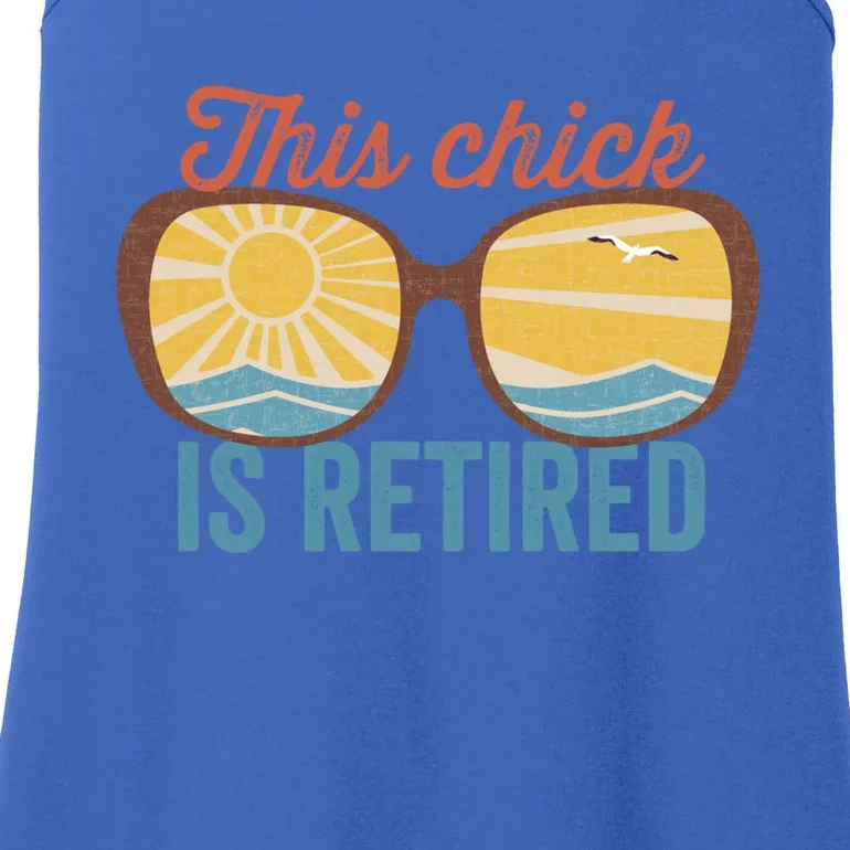 Retirement For Women This Chick Is Retired Funny Retirement Gift Ladies Essential Tank