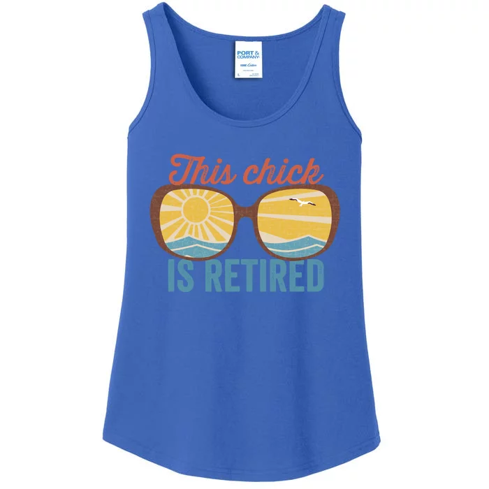 Retirement For Women This Chick Is Retired Funny Retirement Gift Ladies Essential Tank