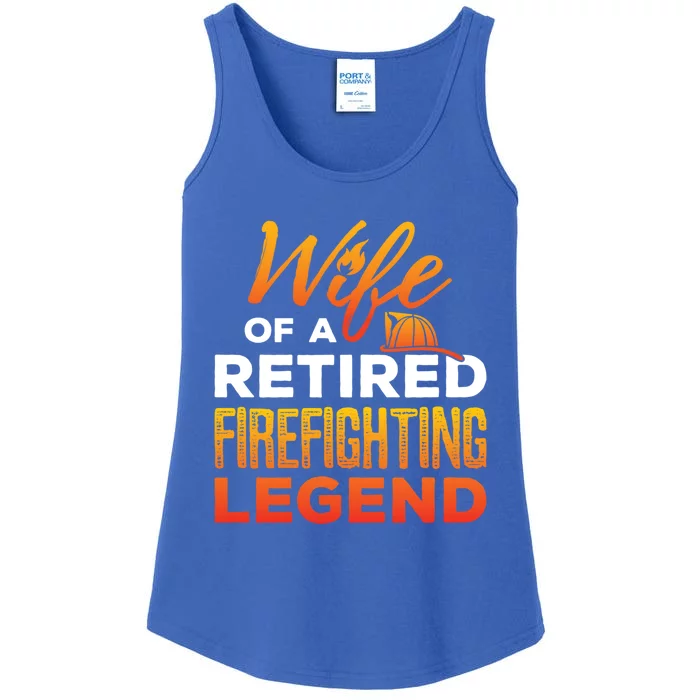 Retired Firefighter Wife Fire Retiret Fire Captain Gift Ladies Essential Tank