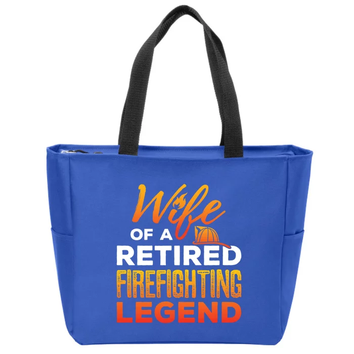 Retired Firefighter Wife Fire Retiret Fire Captain Gift Zip Tote Bag