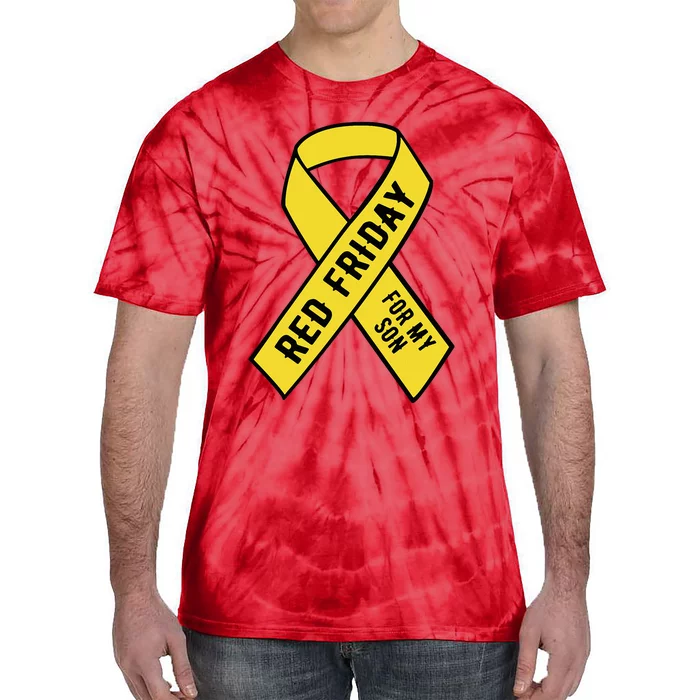 Red Friday Yellow Ribbon Military Son Tie-Dye T-Shirt