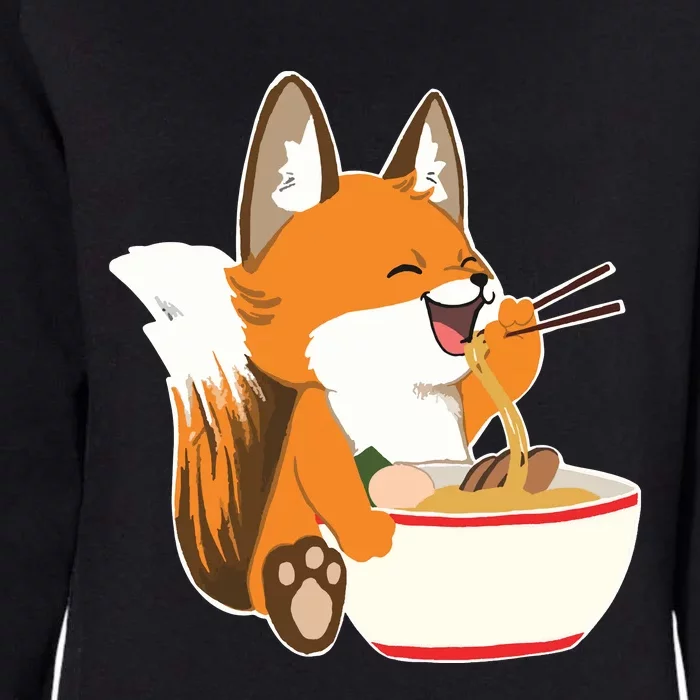 Ramen Fox Zookeeper Wildlife Lover Womens California Wash Sweatshirt