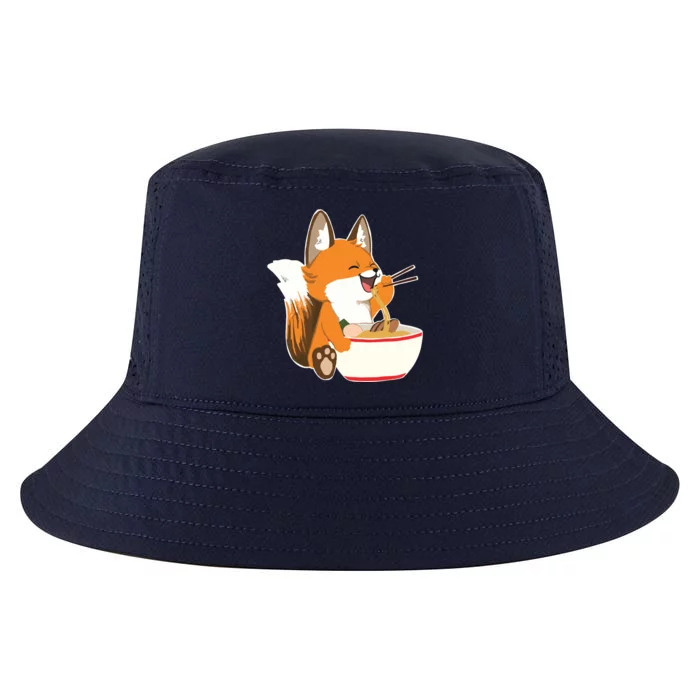 Ramen Fox Zookeeper Wildlife Lover Cool Comfort Performance Bucket Hat