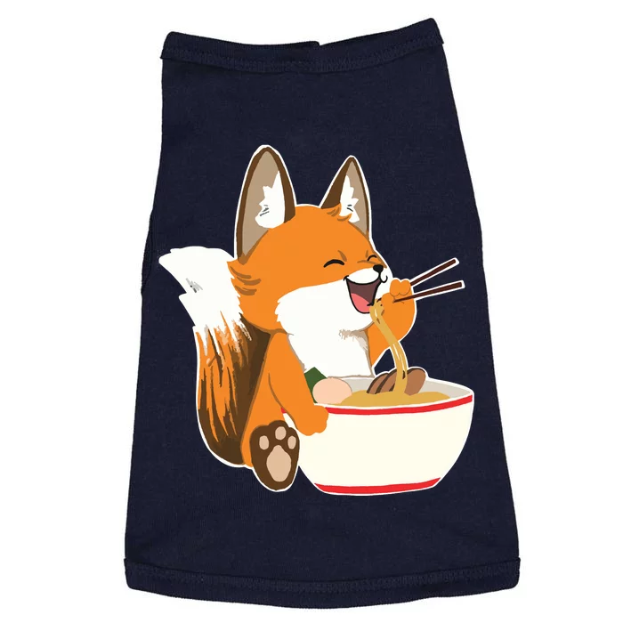 Ramen Fox Zookeeper Wildlife Lover Doggie Tank