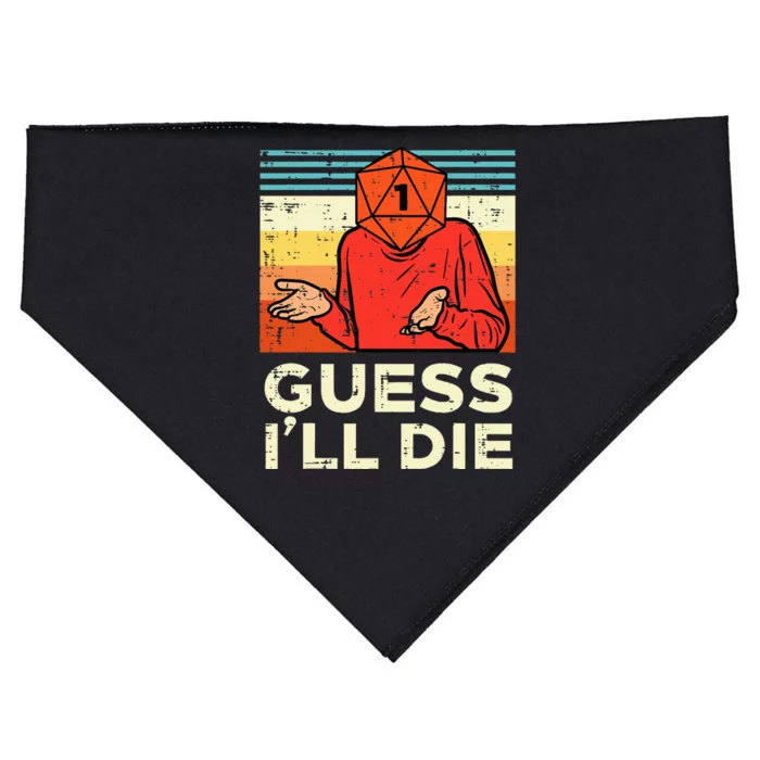 Rpg Gamer 1 Guess Ill Die Retro USA-Made Doggie Bandana