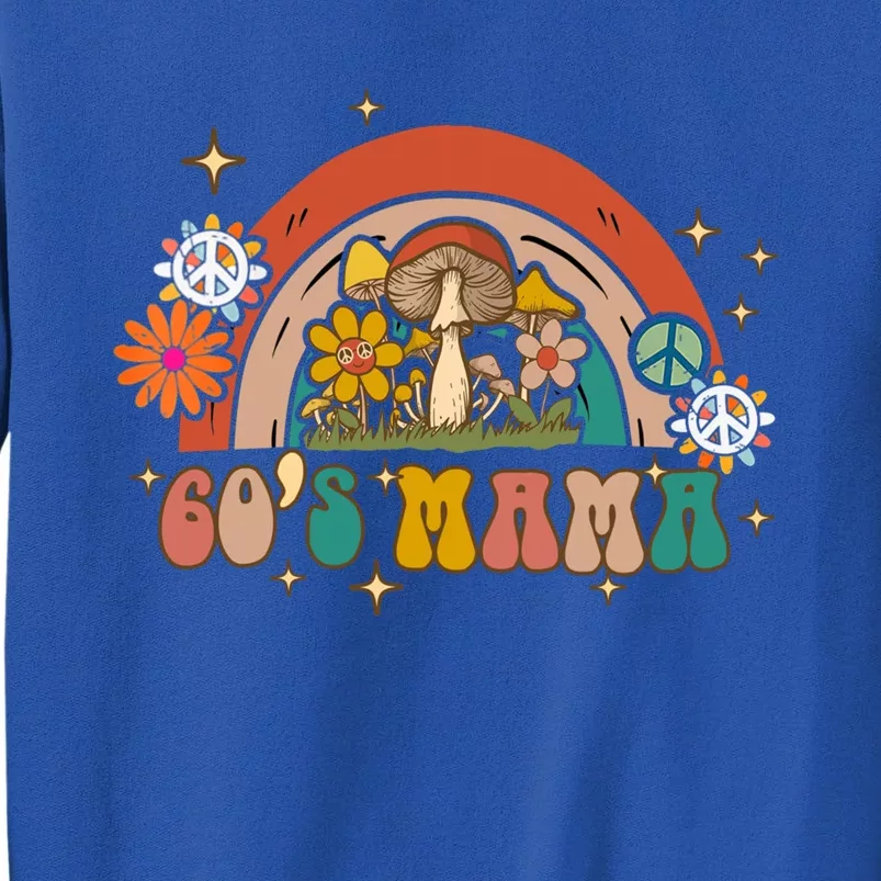 Retro Groovy 60s Mama Birthday Hippie Cute Rainbow Mama Gift Sweatshirt