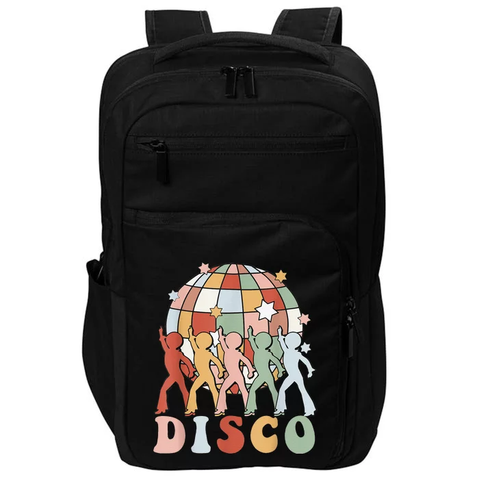 Retro Groovy 70s Disco Ball Vintage Dancing Queens Kings Impact Tech Backpack