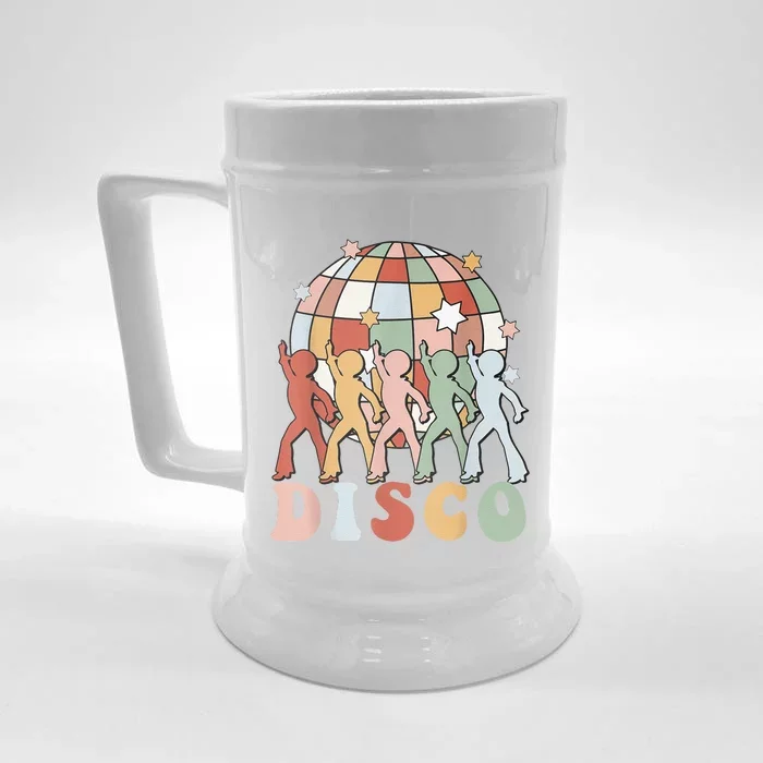 Retro Groovy 70s Disco Ball Vintage Dancing Queens Kings Front & Back Beer Stein