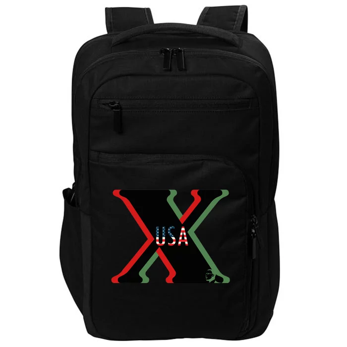 Red, Green And Black X History Month (With Image) Impact Tech Backpack