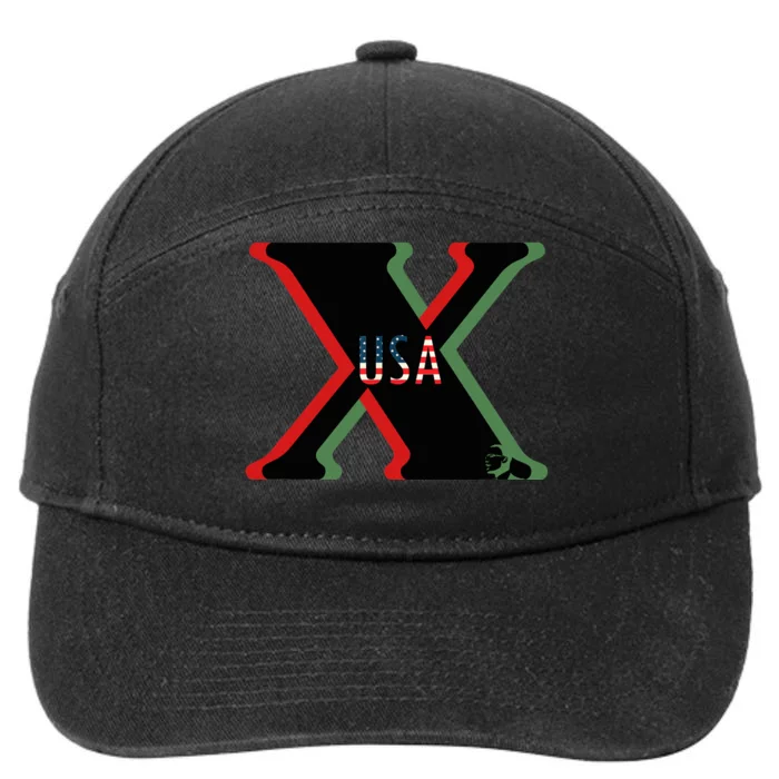 Red, Green And Black X History Month (With Image) 7-Panel Snapback Hat