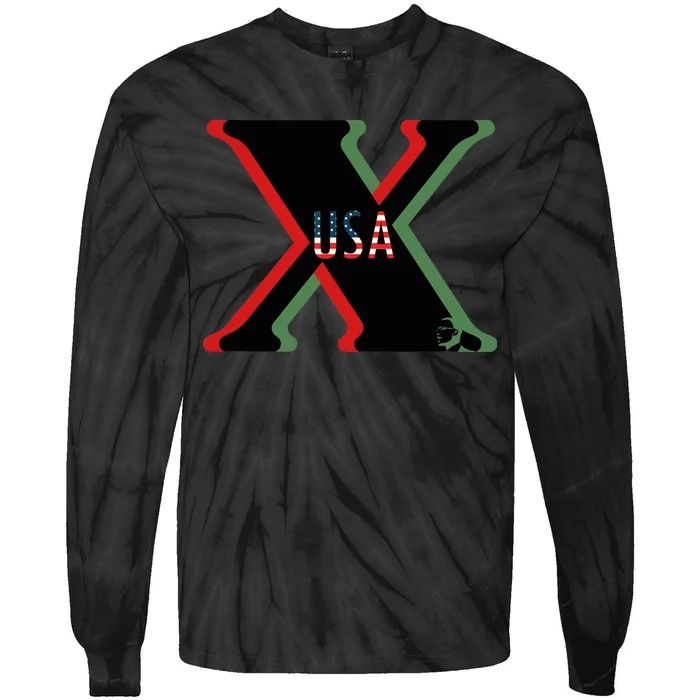 Red, Green And Black X History Month (With Image) Tie-Dye Long Sleeve Shirt