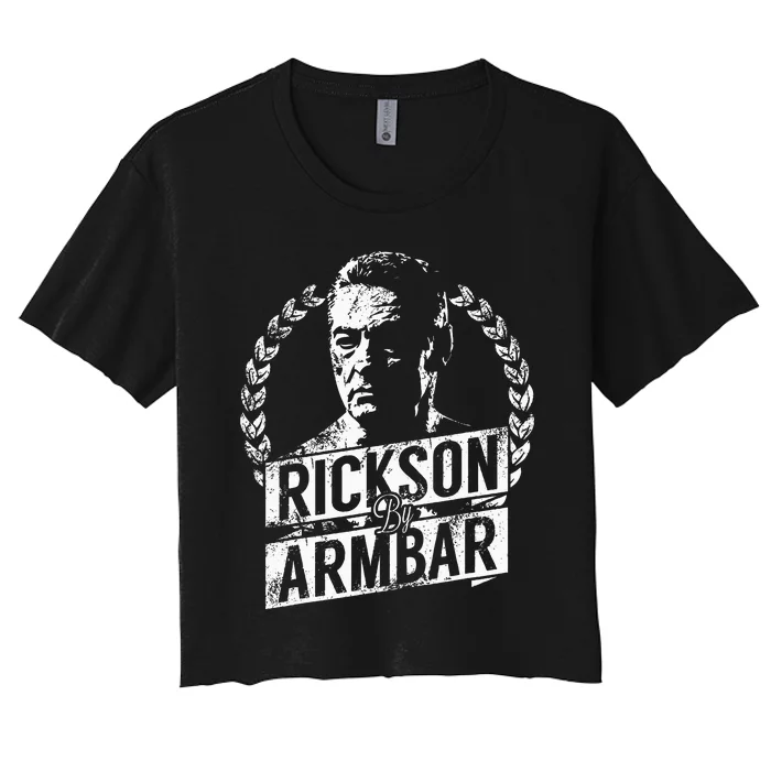 Rickson GracieS Armbar Show Your Bjj Pride Women's Crop Top Tee