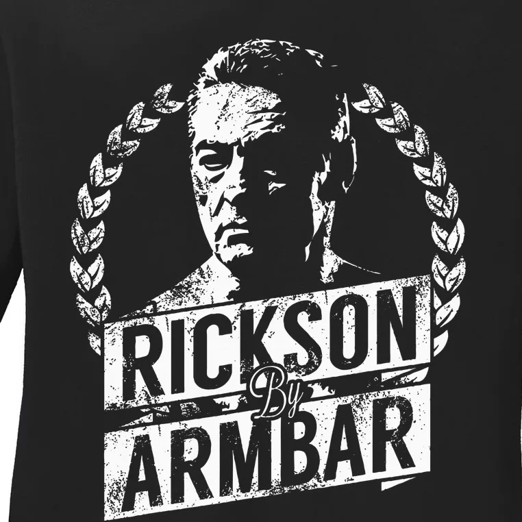 Rickson GracieS Armbar Show Your Bjj Pride Ladies Long Sleeve Shirt