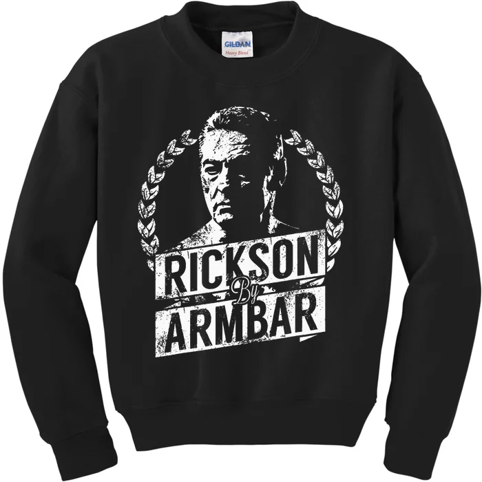 Rickson GracieS Armbar Show Your Bjj Pride Kids Sweatshirt