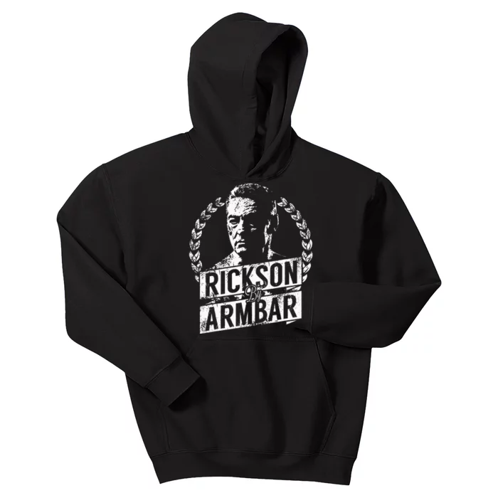 Rickson GracieS Armbar Show Your Bjj Pride Kids Hoodie