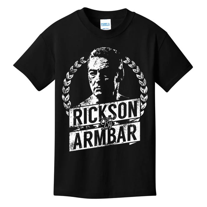 Rickson GracieS Armbar Show Your Bjj Pride Kids T-Shirt