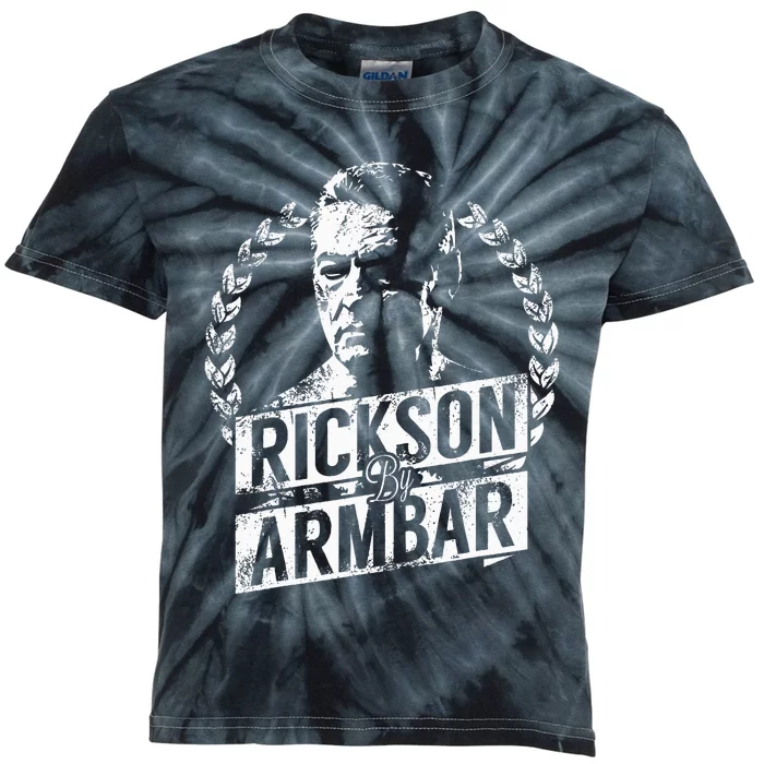 Rickson GracieS Armbar Show Your Bjj Pride Kids Tie-Dye T-Shirt