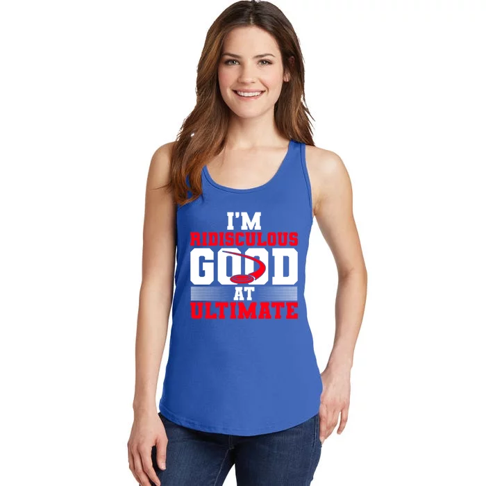 Ridisculous Good At Ultimate Ultimate Frisbee Gift Ladies Essential Tank