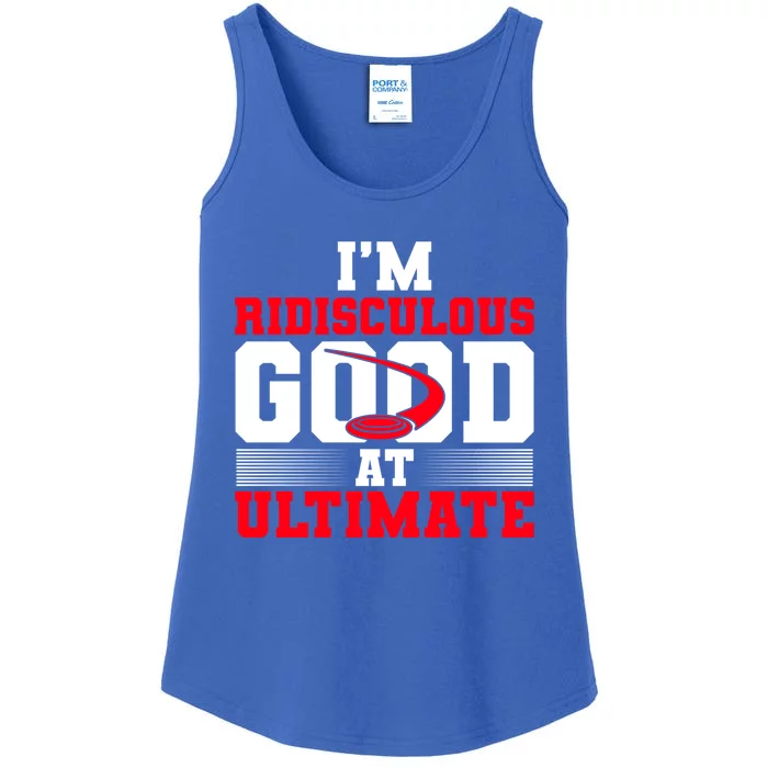 Ridisculous Good At Ultimate Ultimate Frisbee Gift Ladies Essential Tank