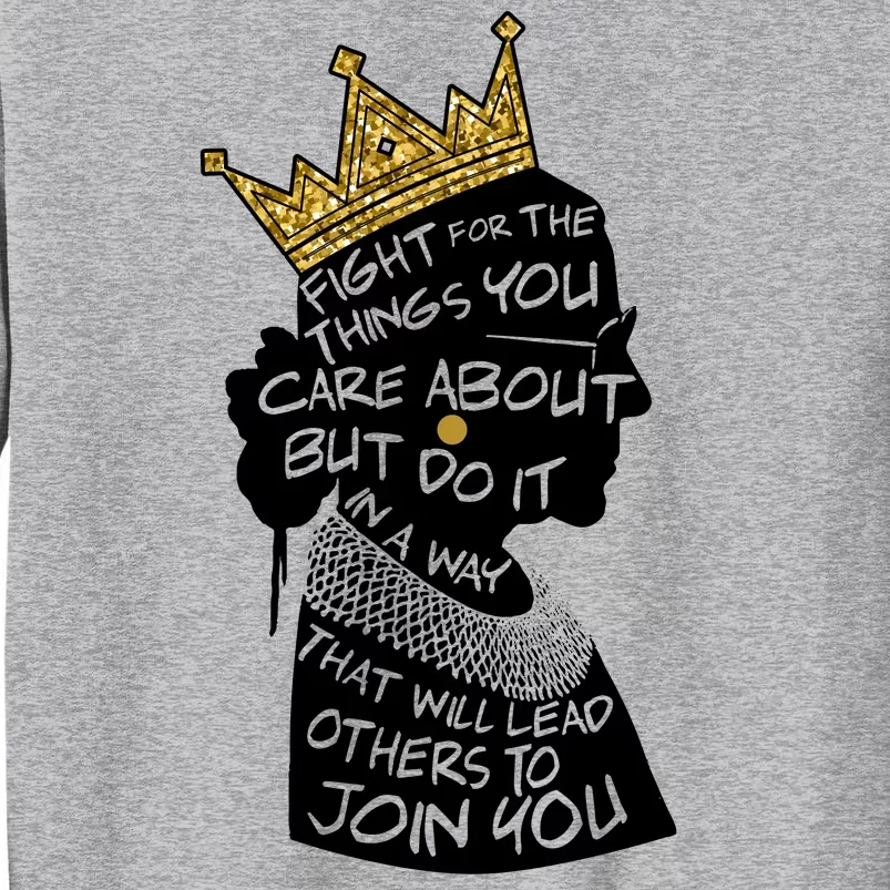 RGB Queen Crown Quote Tribute Ruth Bader Ginsburg Sweatshirt