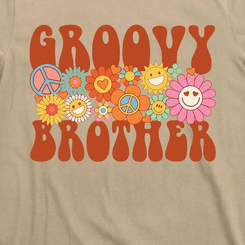 Retro Groovy Brother Matching Family Party Mother's Day T-Shirt