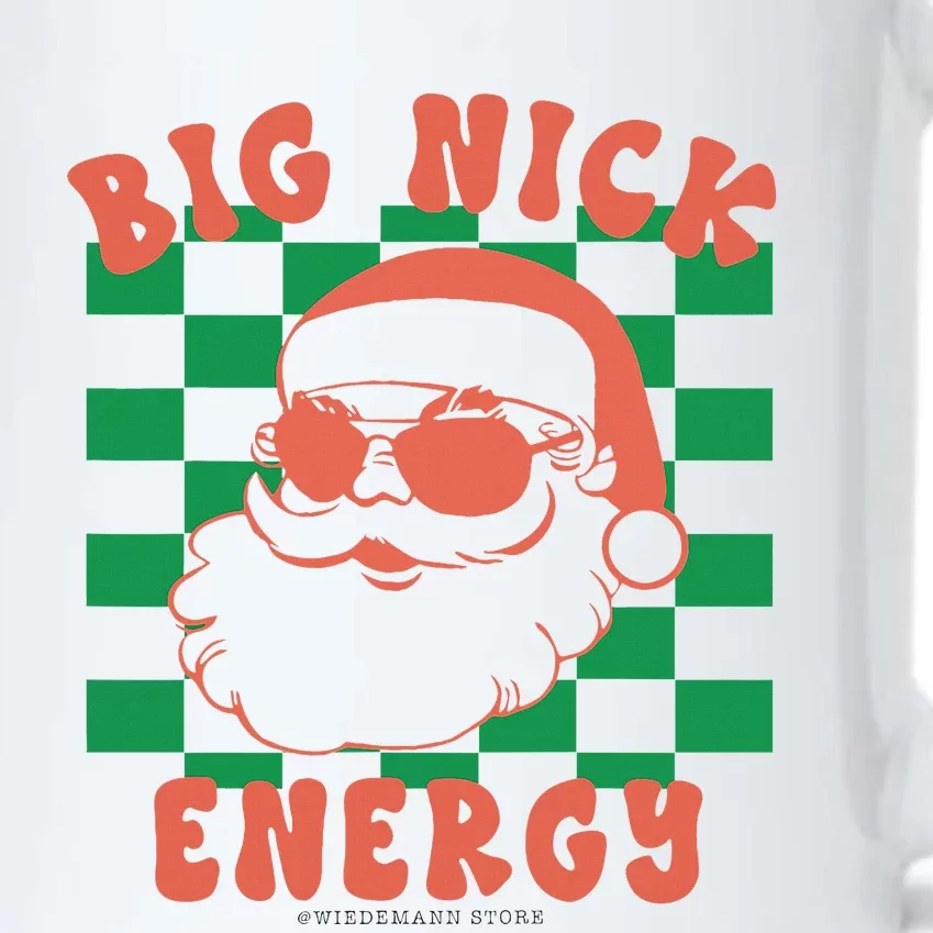 Retro Groovy Big Nick Santa Energy Christmas Xmas 2024 Black Color Changing Mug