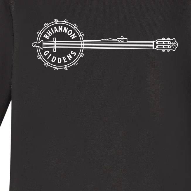 Rhiannon Giddens Black Banjo Baby Long Sleeve Bodysuit