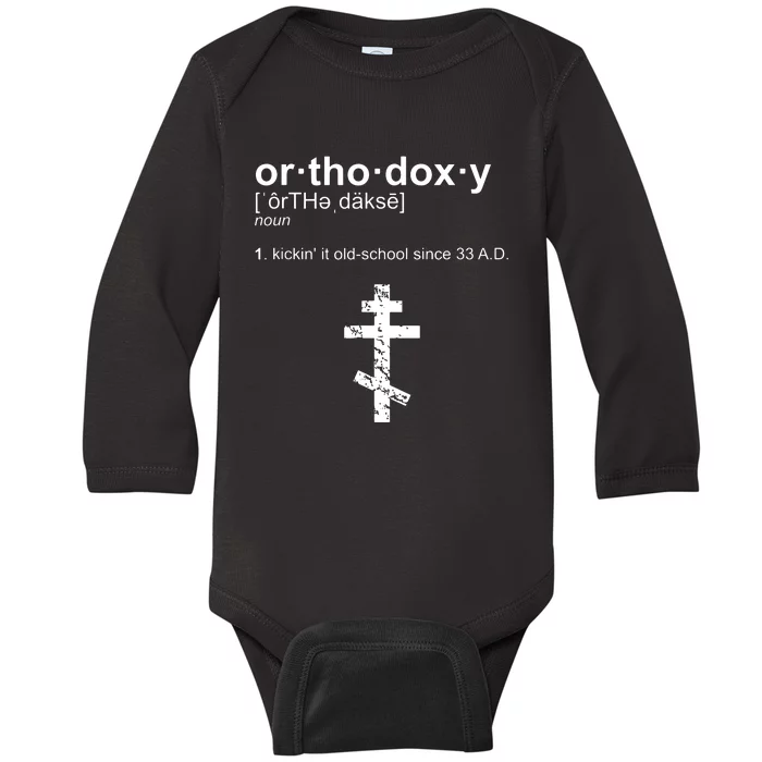 Russian Greek Byzantine Western Albanian Orthodoxy Baby Long Sleeve Bodysuit