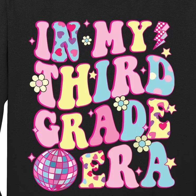 Retro Groovy Back To School In My Third Grade Era Long Sleeve Shirt