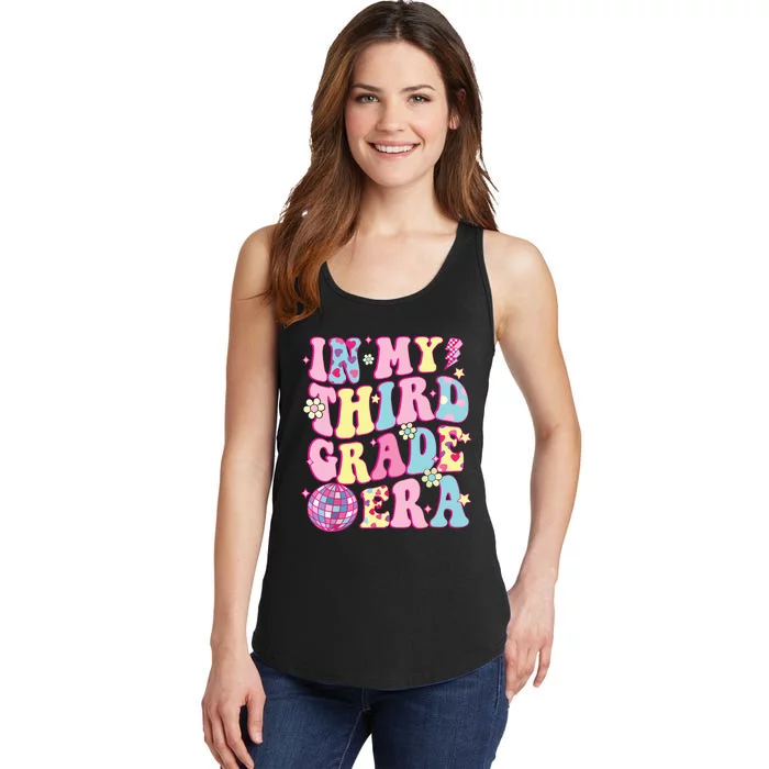 Retro Groovy Back To School In My Third Grade Era Ladies Essential Tank