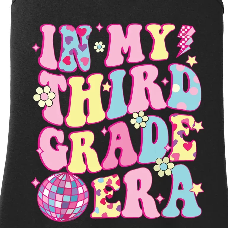 Retro Groovy Back To School In My Third Grade Era Ladies Essential Tank