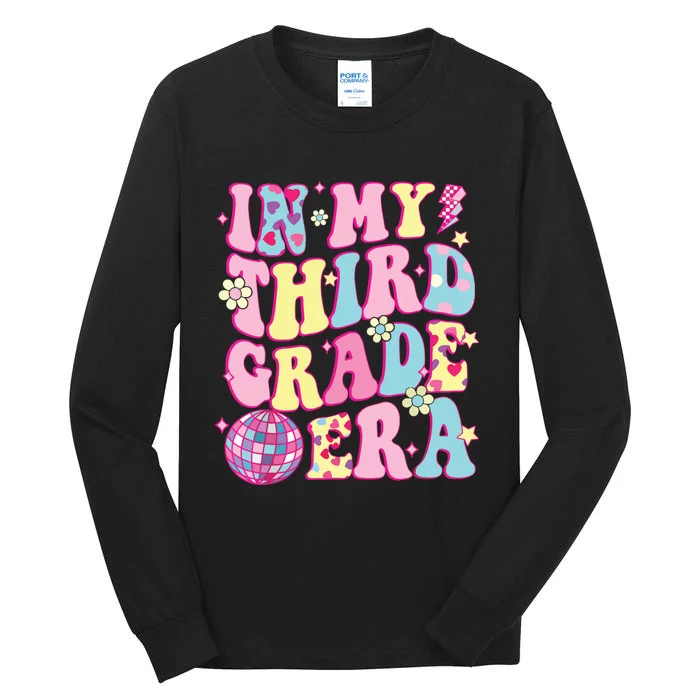 Retro Groovy Back To School In My Third Grade Era Tall Long Sleeve T-Shirt