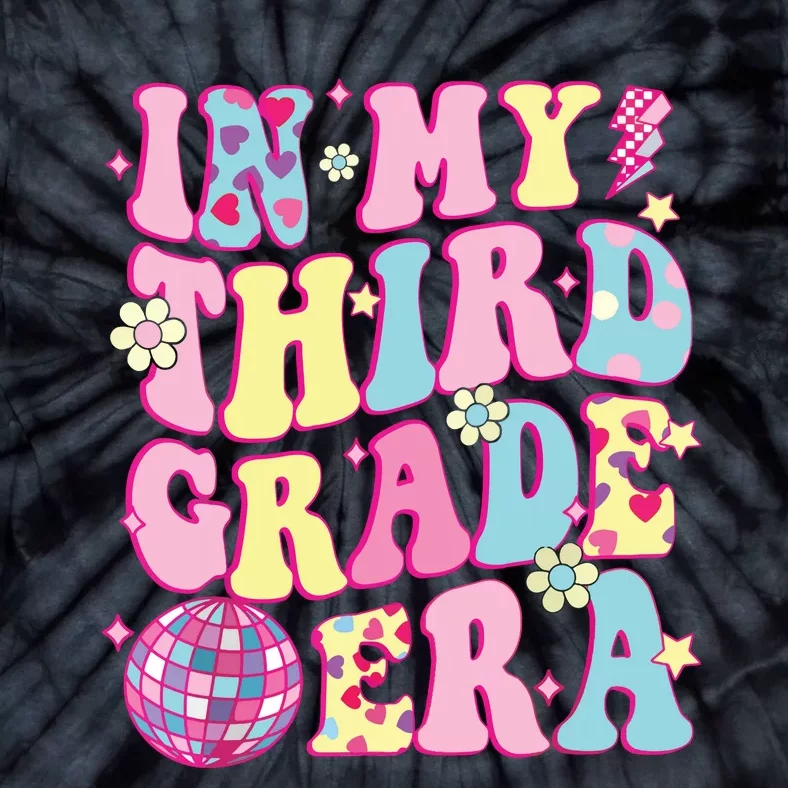 Retro Groovy Back To School In My Third Grade Era Tie-Dye T-Shirt