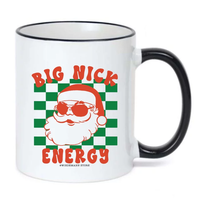 Retro Groovy Big Nick Santa Energy Christmas Xmas 2024 Black Color Changing Mug